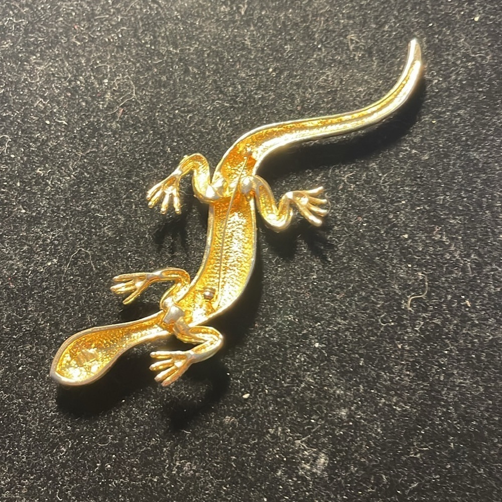 A & S Vntg Atwood & Sawyer Long Silver & Gold Tone Totally Bejeweled Brooch. MA - Picture 4 of 8